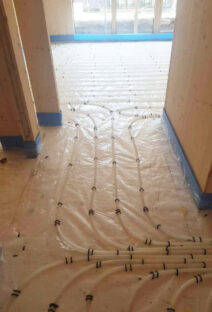 Hallway UFH Pipes
