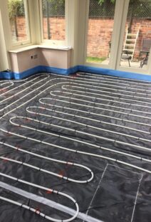 Leamington Spa Underfloor Heating Project Pipes