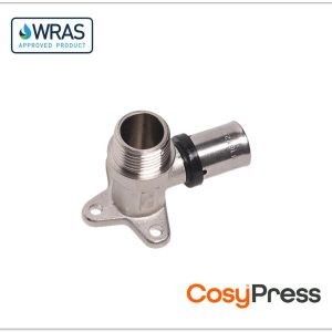 CosyPress U-Profile 90 Degree Male Elbow Wall Plate