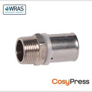 CosyPress U-Profile Male Straight Union / Coupling
